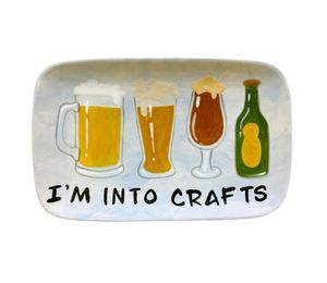 Roseville Color Me Mine Craft Beer Plate