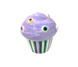 Roseville Color Me Mine Eyeball Cupcake