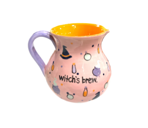 Roseville Color Me Mine Witches Brew Pitcher
