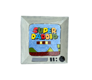 Roseville Color Me Mine Super Daddio Plate