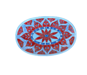 Roseville Color Me Mine Patriotic Platter