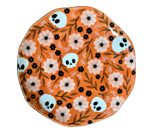 Roseville Color Me Mine Freaky Dinner Plate