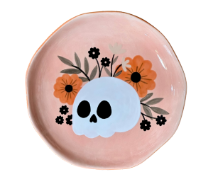 Roseville Color Me Mine Freaky Salad Plate